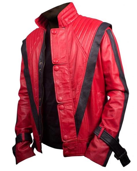 Thriller Michael Jackson Leather Red Jacket William Jacket