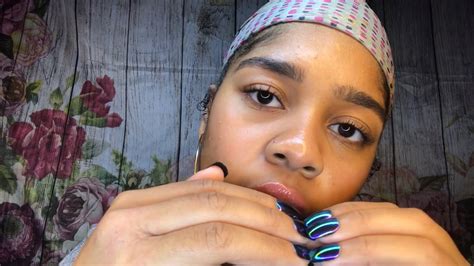Asmr Up Close Slow Wet Mouth Sounds Nail Tapping 👅💅🏾💗 Youtube