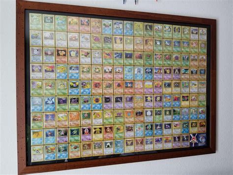 I Framed All Of My Original 151 Pokemon Cards Original 151 Pokemon