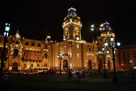 Lima Peru Basilica Catedral De Lima Plaza De Armas