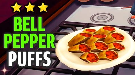 How To Make Bell Pepper Puffs Dreamlight Valley 3 Star Meal Recipe