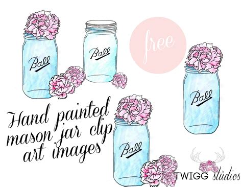 Free Mason Jar Clip Art Twigg Studios