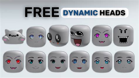 Get These Free Dynamic Heads 🤩 Roblox Youtube