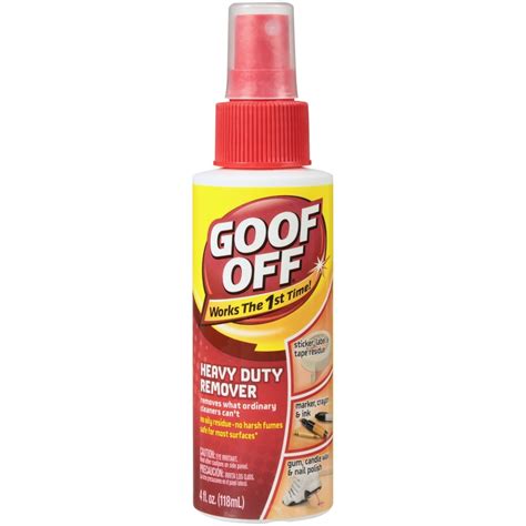 Goof Off - Household Heavy Duty Remover for Spots, Stains, Marks, and
