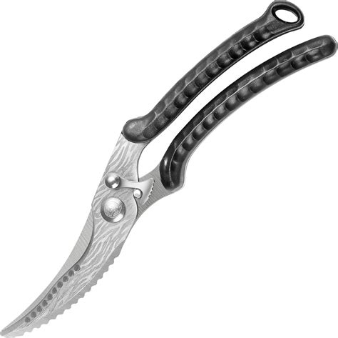 MITSUMOTO SAKARI Japanese Kitchen Scissors All Purpose, Black Titanium