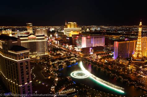 Vegas Strip At Night Las Vegas Nevada Photos By Ron Niebrugge