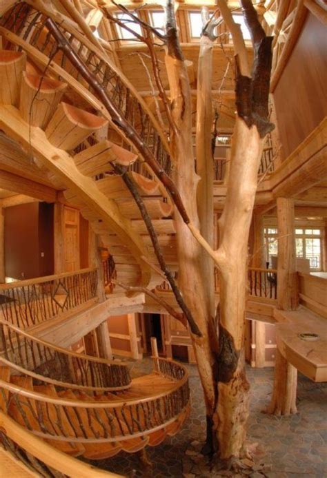 We take our guests safety very seriously with each of our properties being thoroughly cleaned and sanitized prior to your arrival, ensuring great memories and the urge to come back real soon!!. Cool stairs for a log cabin | Timber kings | Pinterest ...