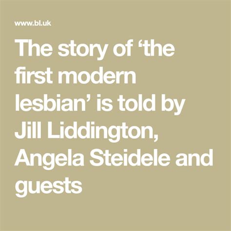 The Story Of ‘the First Modern Lesbian Is Told By Jill Liddington