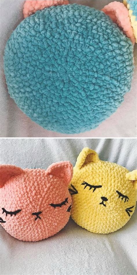 Cat Pillows Free Crochet Pattern Weave Crochet