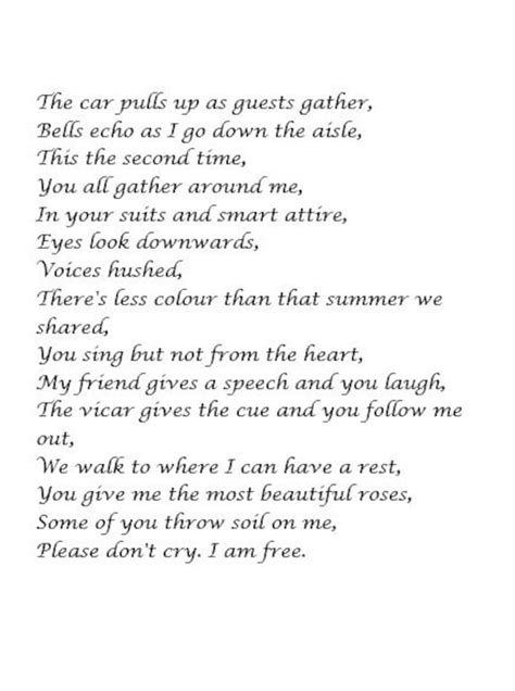 Sympathy Poem Print Funeral Poem Funeral Reading Memorial Etsy