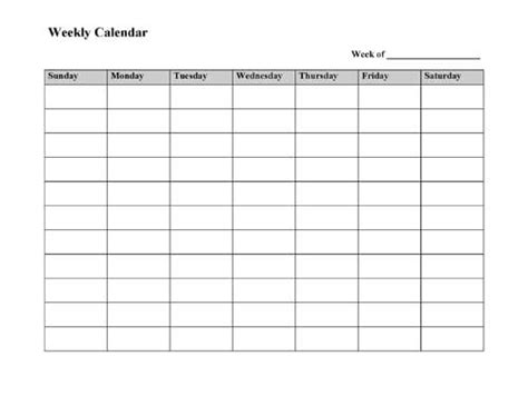 Printable weekly calendars by canva. Free Printable Weekly Calendar Template - Microsoft Word