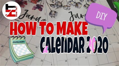 How To Make Desk Calendar 2020 Diy By Kikay Calendar 2020 Desk