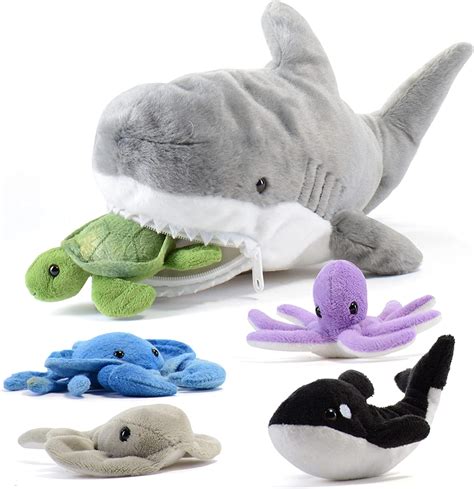 Buy Prextex 15 Inch Plush Shark Stuffed Animal With 5 Piece Soft