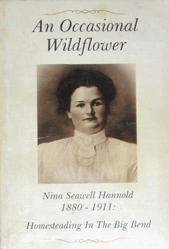 9780963680242 An Occasional Wildflower Nina Seawell Hannold 1880 1911