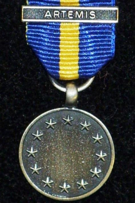 Worcestershire Medal Service Eu Esdp Medal With Artemis Clasp