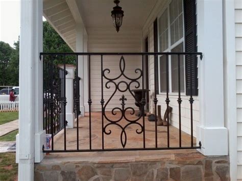 The supreme approach to wrought iron front porch railings. Exterior Wrought Iron Handrail / Railing - Mediterranean ...