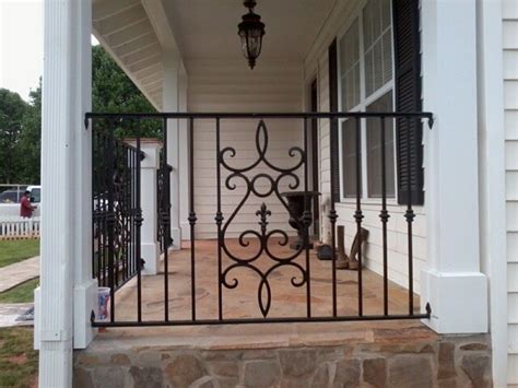 I have wrought iron porch railing that is painted white. Exterior Wrought Iron Handrail / Railing - Mediterranean ...