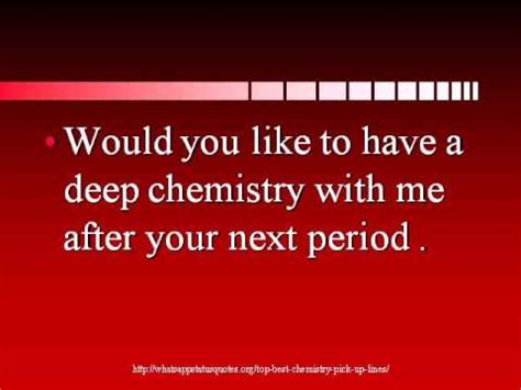 The periodic table of comedy. Top Best Chemistry Pick Up Lines - YouTube