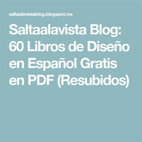 Estos libros contienen ejercicios y tutoriales para encontrar más libros sobre bontrager libro pdf, puede utilizar las palabras clave relacionadas : Pack 60 Libros de Diseño en Español Gratis en PDF | Diseño de libros, Disenos de unas, Libro de ...