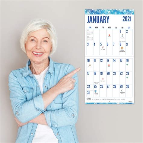 Cranbury Large Print Calendar 2021 Seasons 12x23 Open Use Now