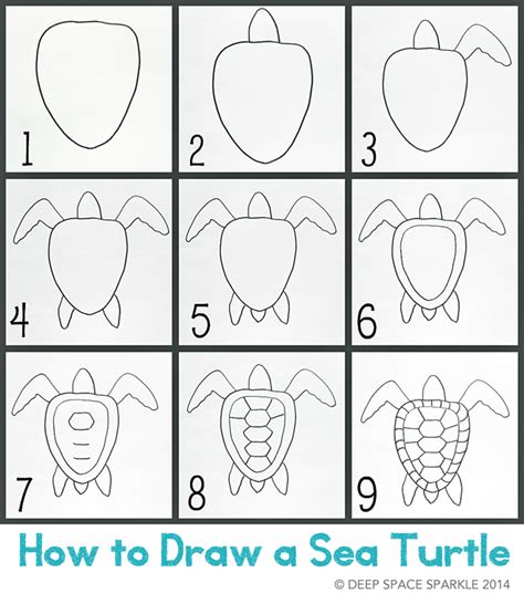 Ocean Animals Directed Drawing - imágenes de luto