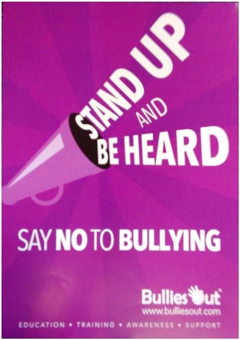 Stand Up Be Heard Bullying Posters Workplace Bullying Words Can Hurt Random Act School
