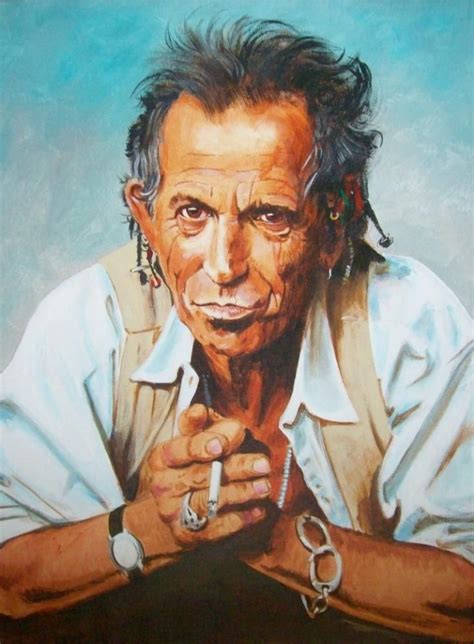 Stars Portraits Portrait Of Keith Richards By Tom Heyburn Keith