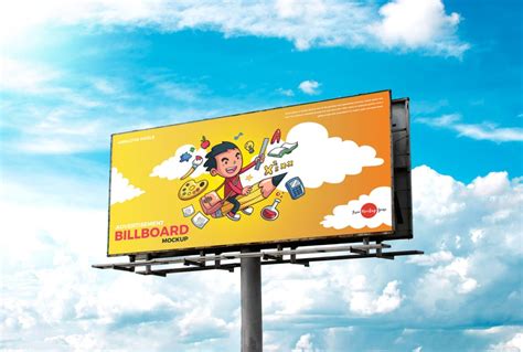 Free Realistic Outdoor Advertisement Hoarding Billboard Mockup PSD 2018 - Free Mockup ZoneFree ...