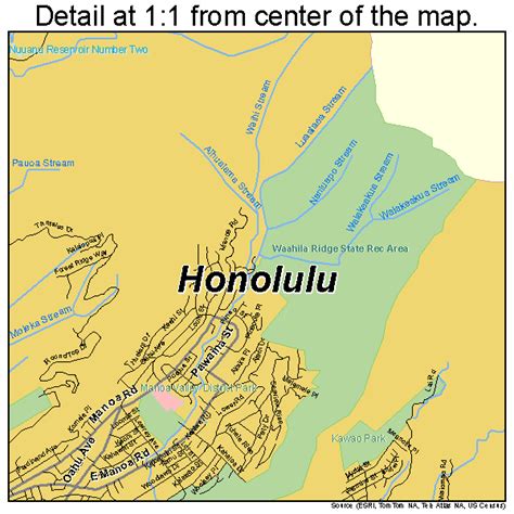 Honolulu Hawaii Street Map 1517000