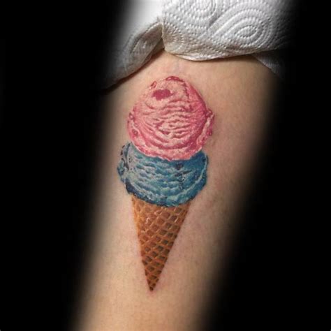Try dermablend's tattoo cover up makeup for all your tattoo coverage needs. 60 Ice Cream Tattoo Ideas For Men - Frozen Dessert Designs