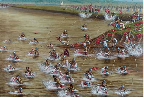 Battle Of The Milvian Bridge The Cavalry Of Maxentius Tries To Flee