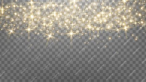 Premium Vector Gold Glittering Dots Sparkles Particles On A