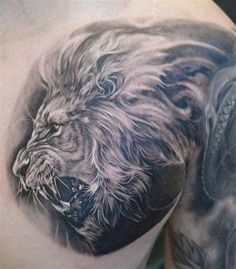 Guys Within Unique Tattoo Style Concepts Lion Tattoo For Men And Women