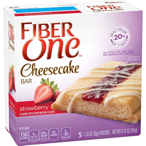 buy fiber one cheesecake bar strawberry dessert bar 5 fiber bars 6 75 oz online at desertcartuae
