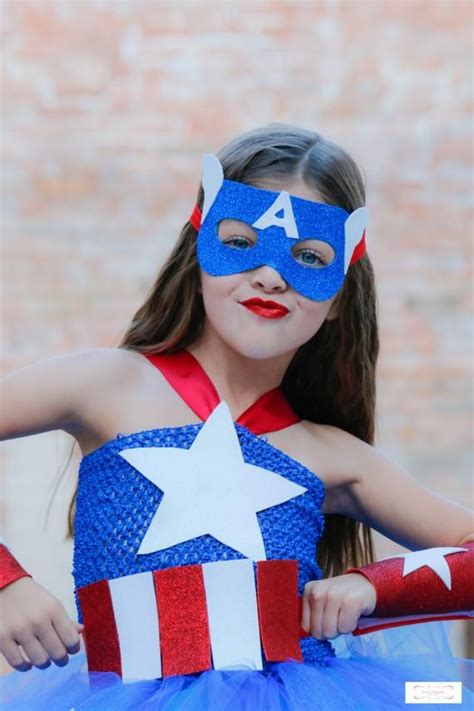 Chicas Capitán América Disfraz Capitán América Superhéroe Etsy Angie