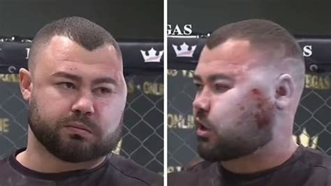 Slap Fighting Fighters Face Left Disfigured Video Sorin Comsa
