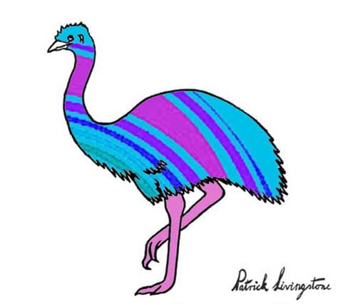 Learn how to draw emu pictures using these outlines or print just for coloring. How to draw an Emu step by step - Easy Animals 2 Draw