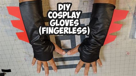 Diy Cosplay Gloves Fingerless Youtube