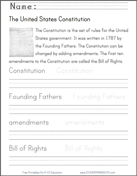 Us Constitution Handwriting