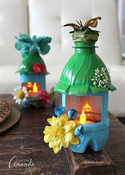 Fairy House Night Lights From Plastic Bottles Recycle Craft