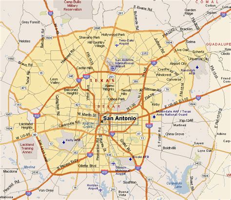 South Texas Plains Region San Antonio Texas Maps