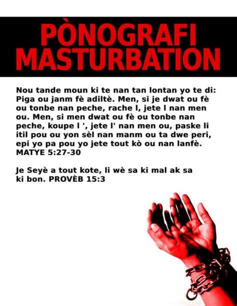 Haitian Creole Anti Pornography And Masturbation Warning Tractpdf