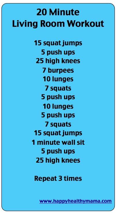 10 Workouts To Do At Home Living Room Workout Fitness Body At Home