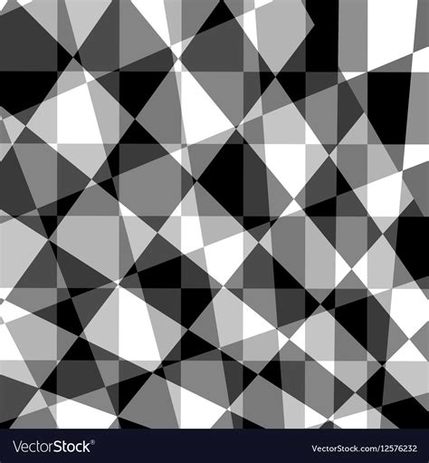 Black Grey White Abstract Geometric Background Vector Image