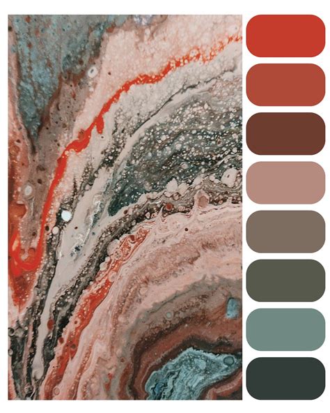 Bright Earth Tones Procreate Palette Swatches For Digital Etsy