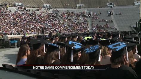 Notre Dame Hosts Annual Commencement Ceremony
