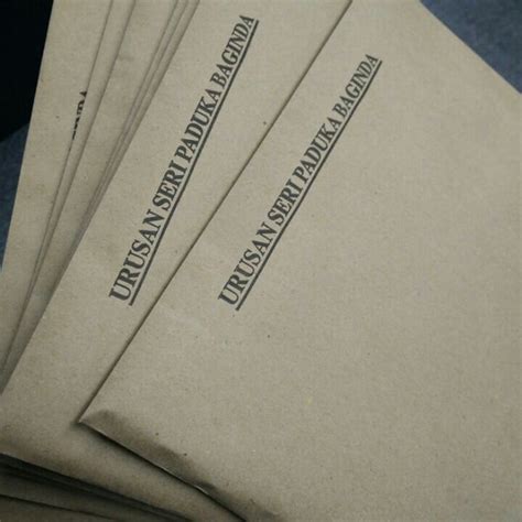 Sampul Surat Urusan Seri Paduka Baginda - letter.7saudara.com
