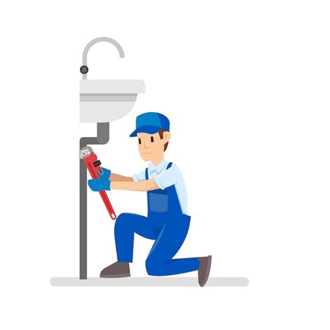 Premium Vector Vector Illustration Of Professional Plumbers