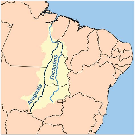 Bacia Do Tocantins Araguaia Principais Rios Localização E Importância
