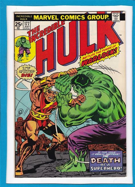 The Incredible Hulk 177~july 1974~herb Trimpefrank Giacoia Ca